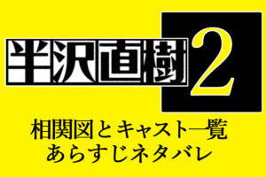半沢直樹2・相関図とキャスト