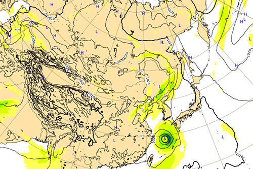 台風8号のヨーロッパ現在地8/23時点8/24予想