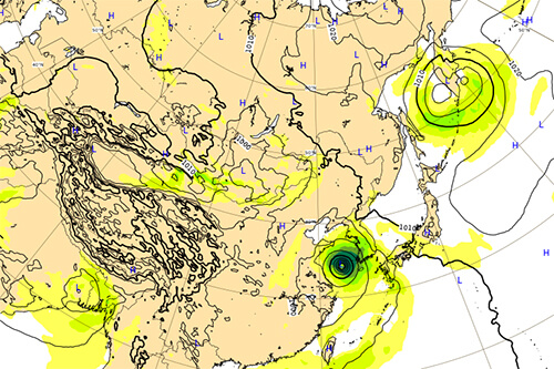 台風8号のヨーロッパ現在地8/23時点8/26予想