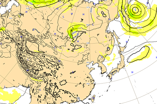 台風11号の進路(ヨーロッパ)9/11時点9/14予想