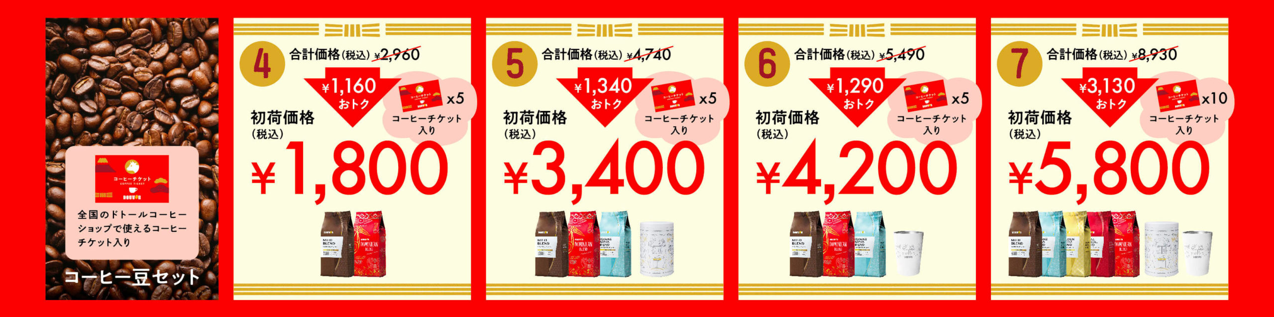 ドトール福袋2021豆