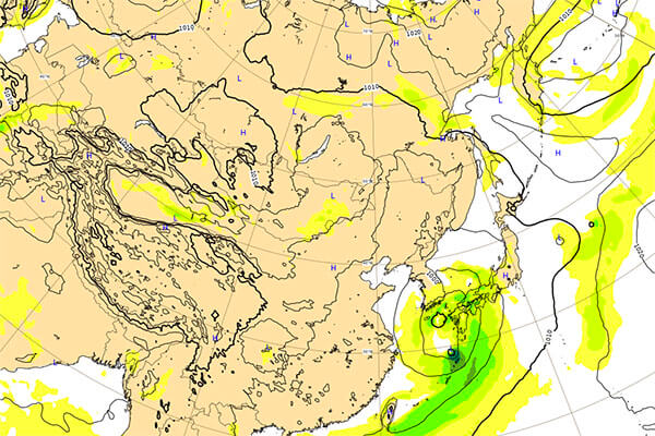 台風9号ヨーロッパ