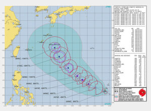 台風9号・米軍9/23