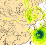 台風14号2022最新進路と関東への接近時間は?米軍・気象庁windyで比較