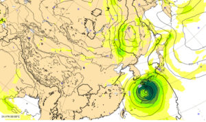 台風14号2022最新進路と関東への接近時間は？米軍・気象庁windyで比較
