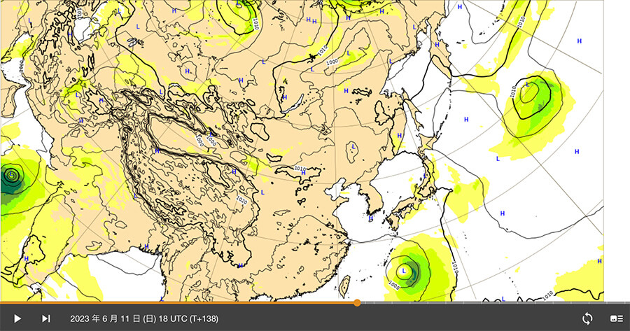 台風3号ECMWF