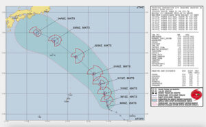 台風12号たまご2023米軍と気象庁windyの進路予想！勢力の最新情報も