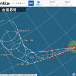 台風8号たまご2023米軍ヨーロッパ気象庁の進路予想!日本への影響はない?