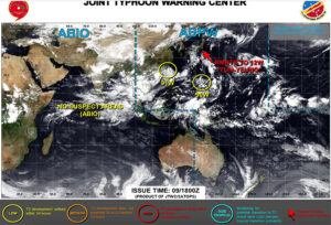台風14号たまご2023はいつ発生？進路予想を米軍と気象庁windyで比較！