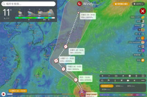台風10号2024米軍と気象庁windyの進路予想！大阪と東京へ最接近/上陸するのはいつ？